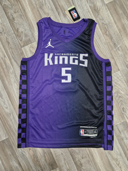 De'Aaron Fox Sacramento Kings Jersey Size XL