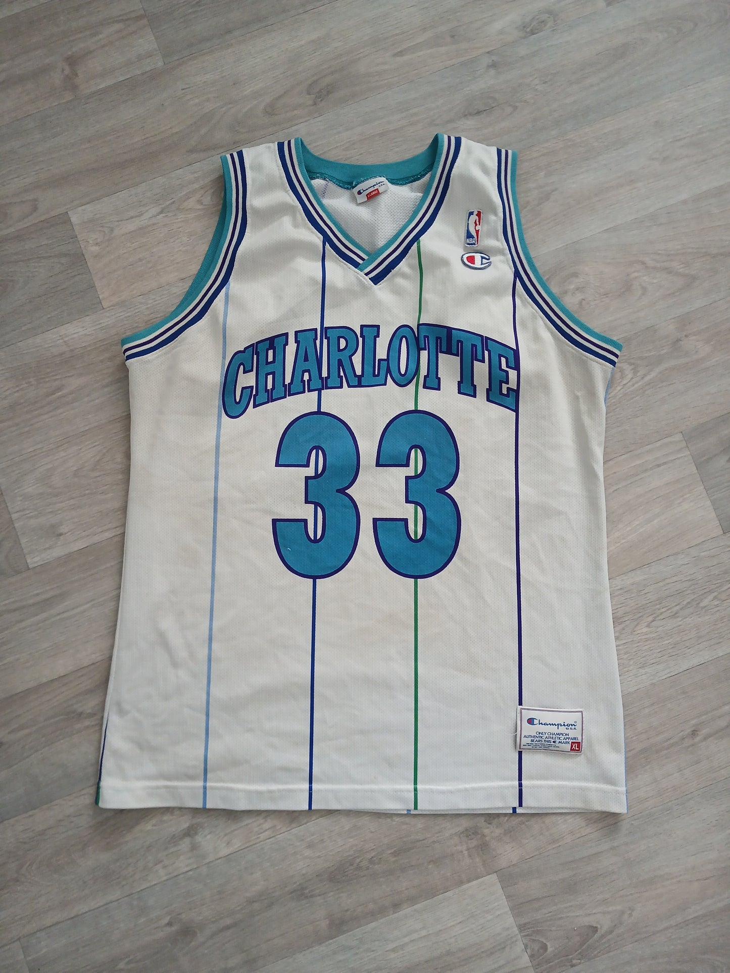 Alonzo Mourning Charlotte Hornets Jersey Size XL