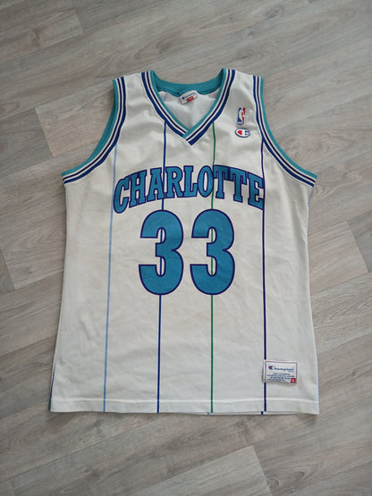 Alonzo Mourning Charlotte Hornets Jersey Size XL