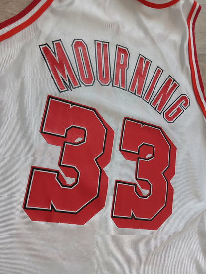 Alonzo Mourning Miami Heat Jersey Size Large