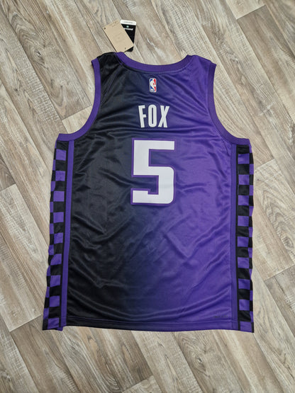 De'Aaron Fox Sacramento Kings Jersey Size XL