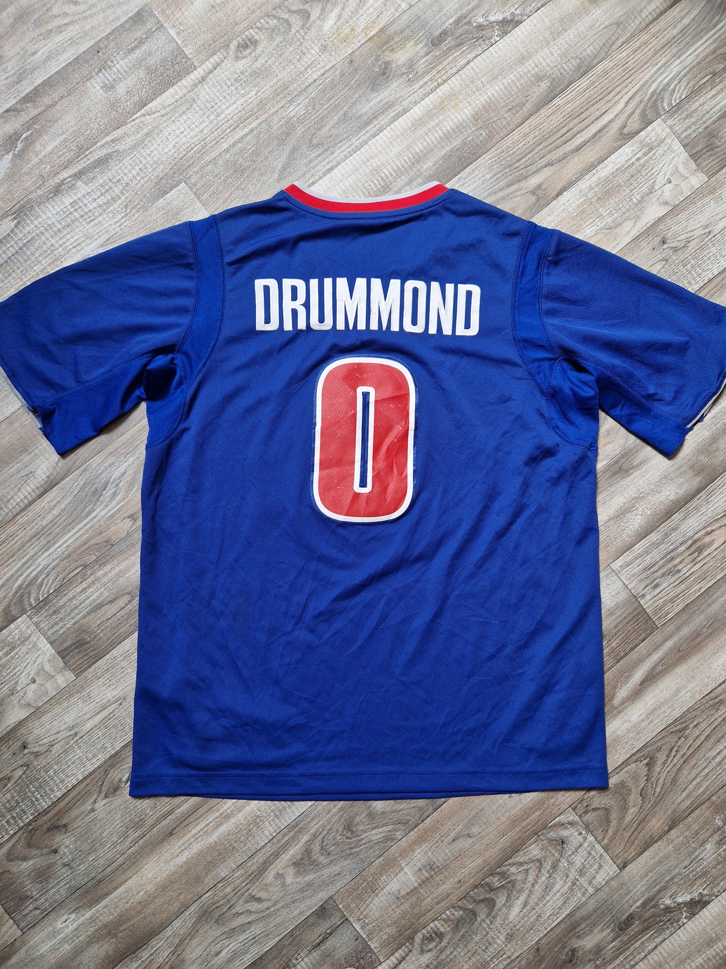 Andre Drummond Christmas Day Detroit Pistons Jersey Size Large