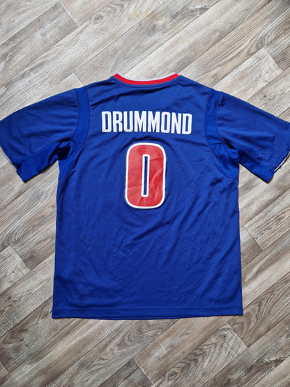 Andre Drummond Christmas Day Detroit Pistons Jersey Size Large