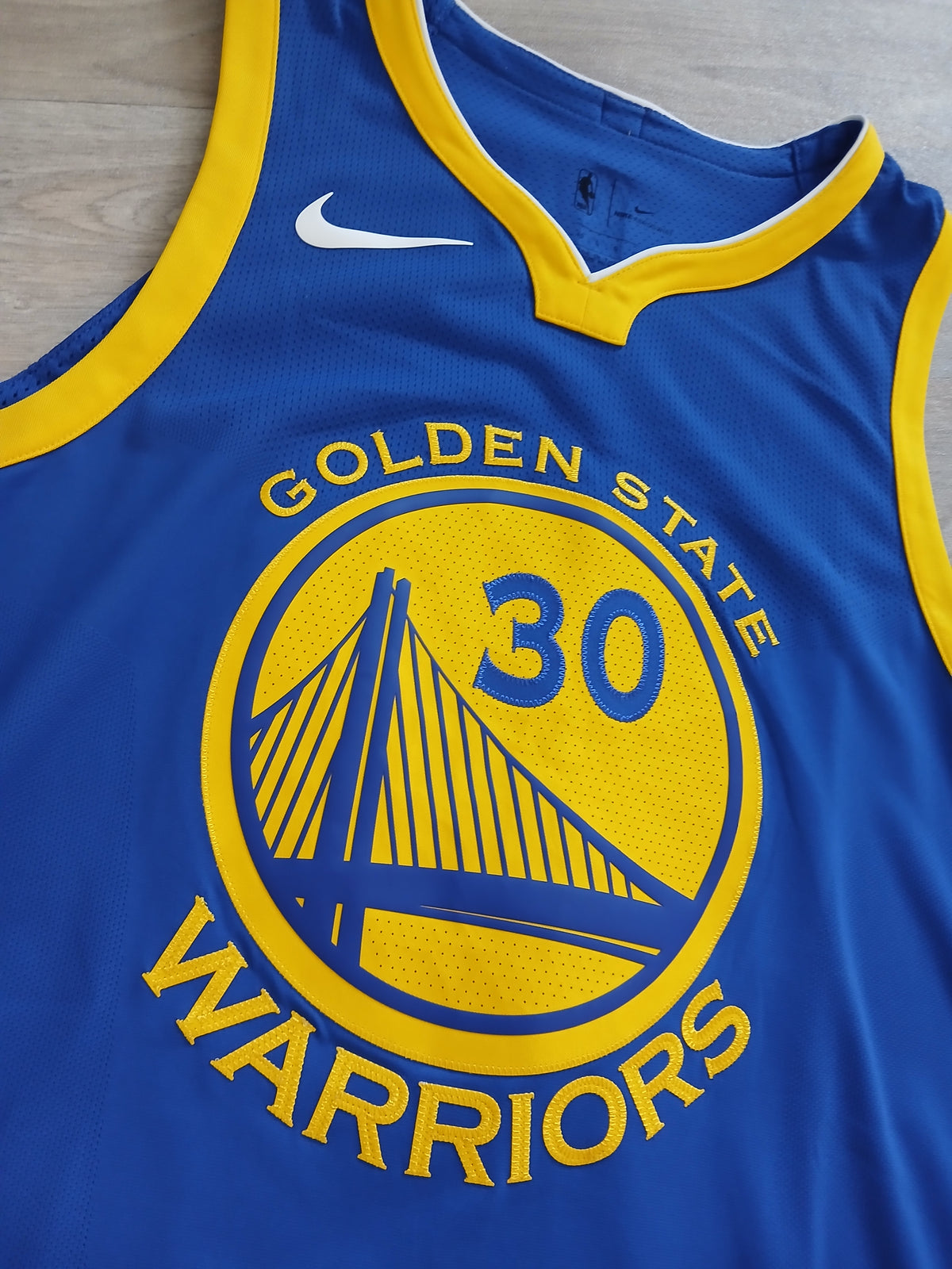 Steph Curry Authentic Golden State Warriors Signature Jersey Size Large