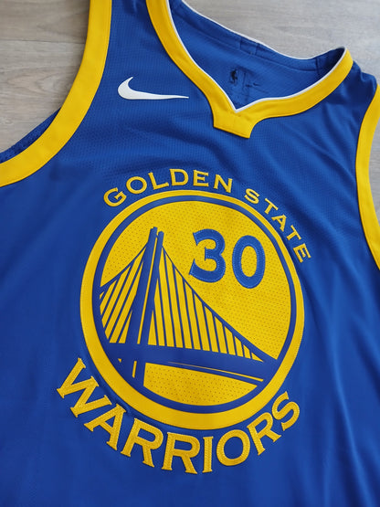 Steph Curry Authentic Golden State Warriors Signature Jersey Size Large