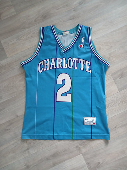 Larry Johnson Charlotte Hornets Jersey Size Large