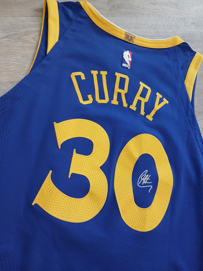 Steph Curry Authentic Golden State Warriors Signature Jersey Size Large
