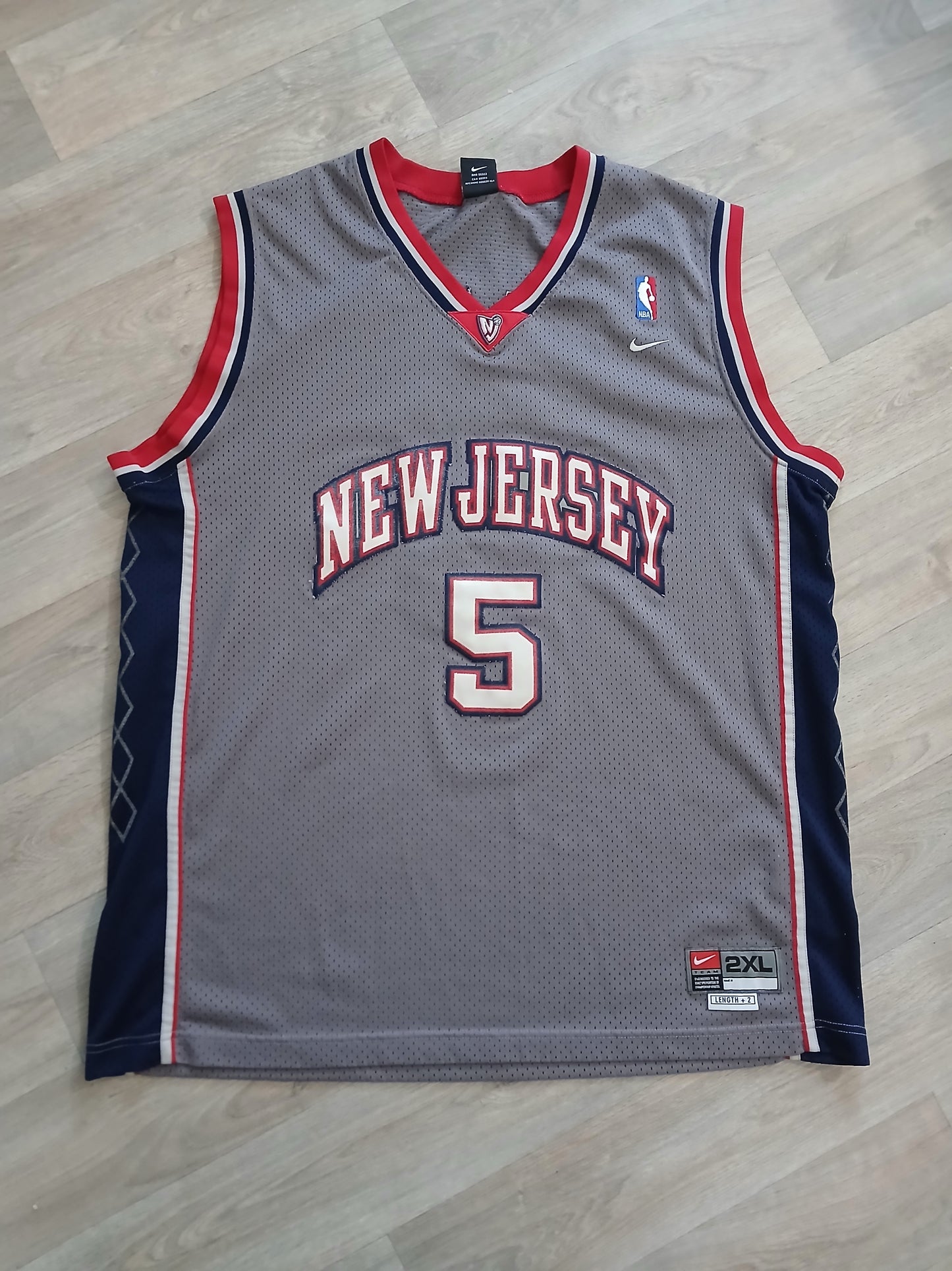 Jason Kidd New Jersey Nets Jersey Size 2XL