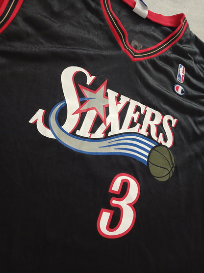 Allen Iverson Philadelphia 76ers Jersey Size Large