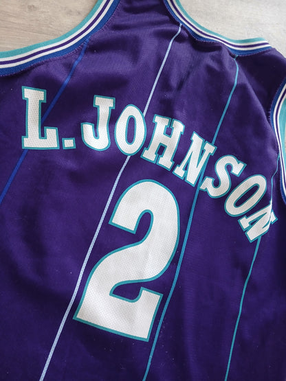 Larry Johnson Charlotte Hornets Jersey Size XL