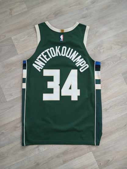 Giannis Antetokounmpo Authentic Milwaukee Bucks Jersey Size Medium