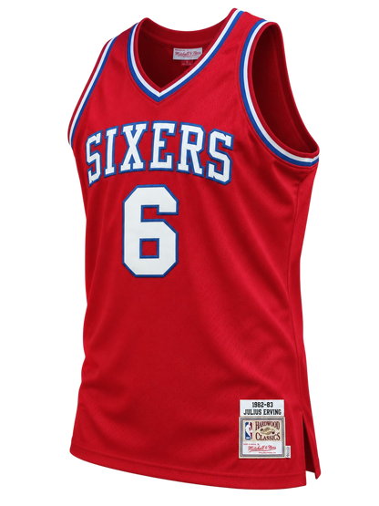 Julius "Dr J" Erving Authentic Philadelphia 76ers Jersey Size 2XL
