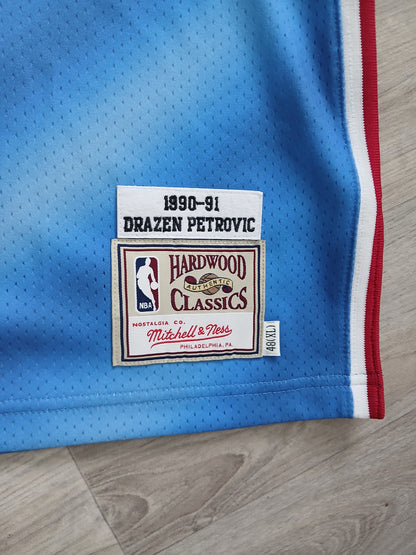 Drazen Petrovic Authentic New Jersey Nets Jersey Size XL