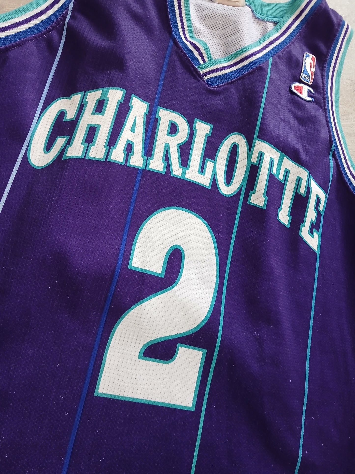 Larry Johnson Charlotte Hornets Jersey Size XL