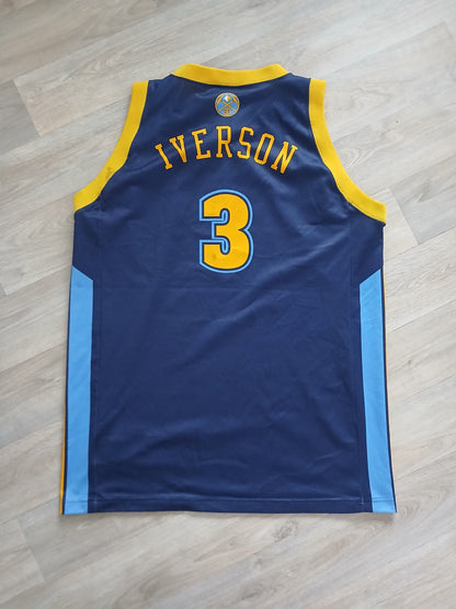 Allen Iverson Denver Nuggets Jersey Size XL