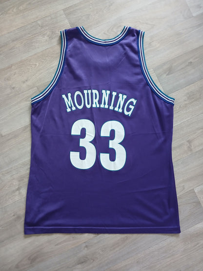 Alonzo Mourning Charlotte Hornets Jersey Size XL