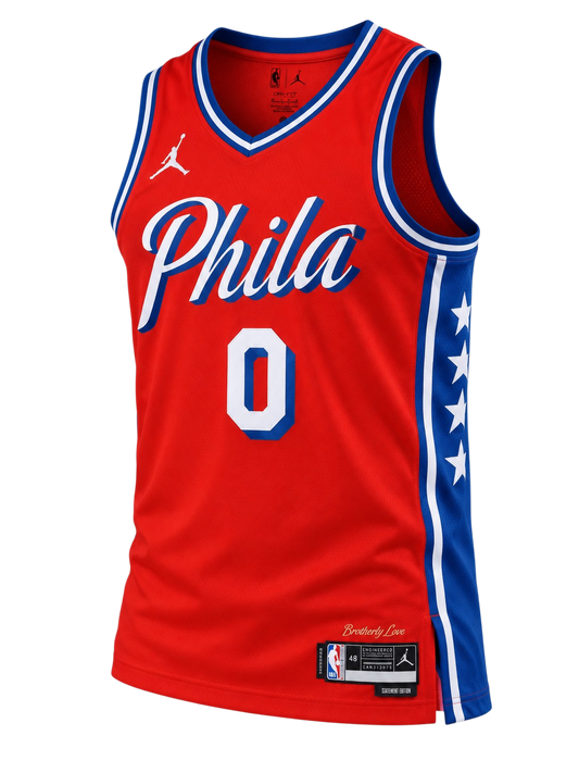 Tyrese Maxey Philadelphia 76ers Jersey Size Large