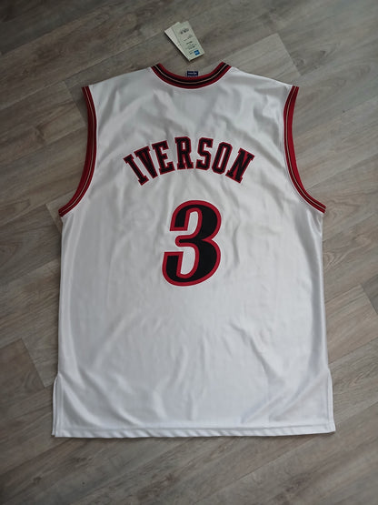 Allen Iverson Authentic Philadelphia 76ers Jersey Size XL