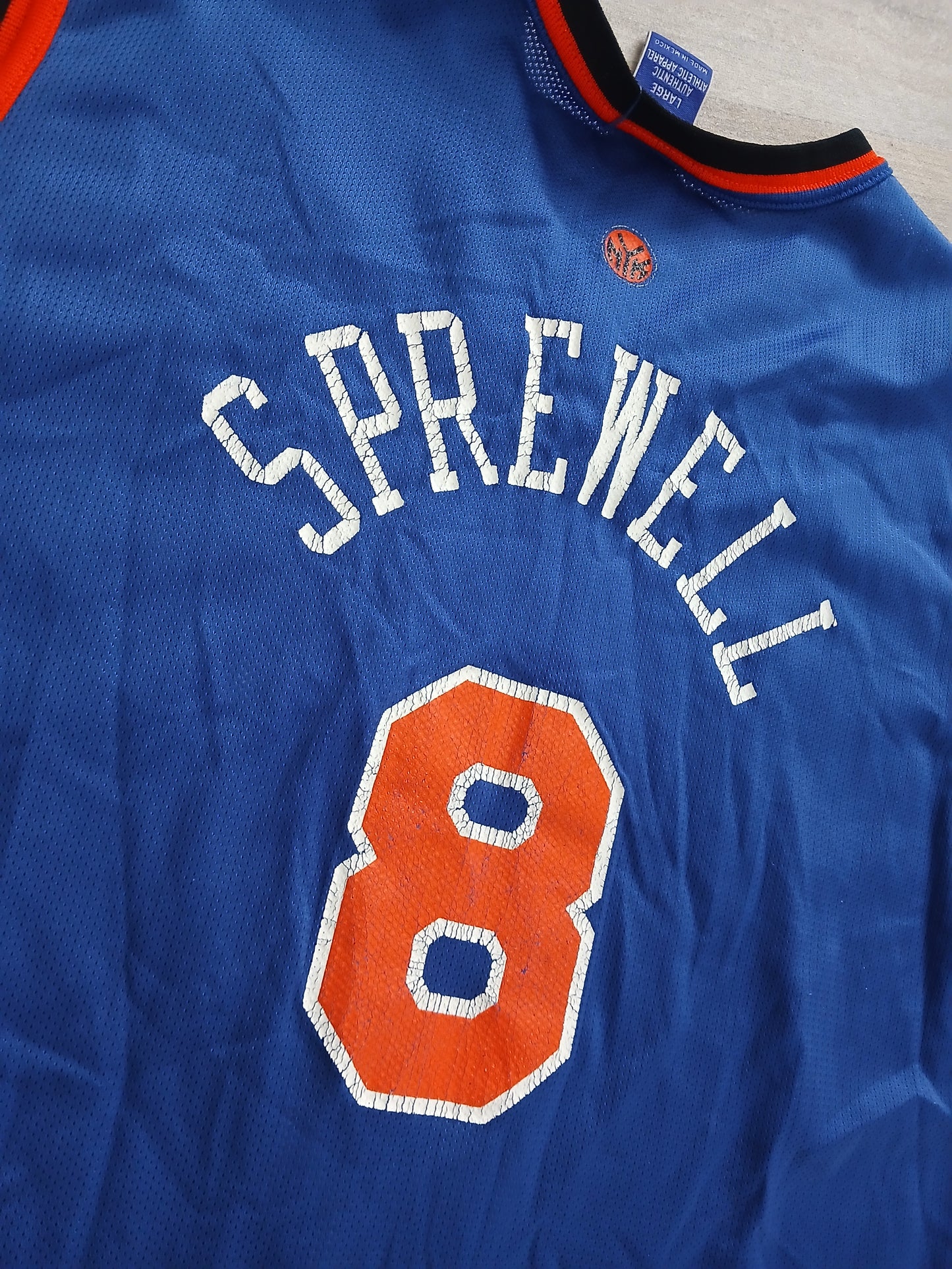 Latrell Sprewell New York Knicks Jersey Size Large
