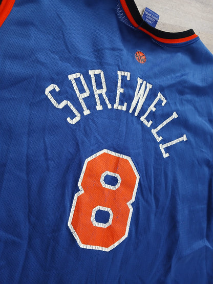Latrell Sprewell New York Knicks Jersey Size Large