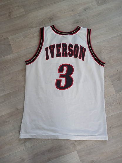 Allen Iverson Philadelphia 76ers Jersey Size Large