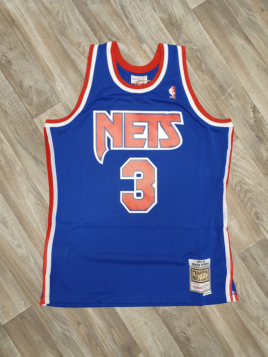 Drazen Petrovic New Jersey Nets Road 1992-93 Jersey Size Small