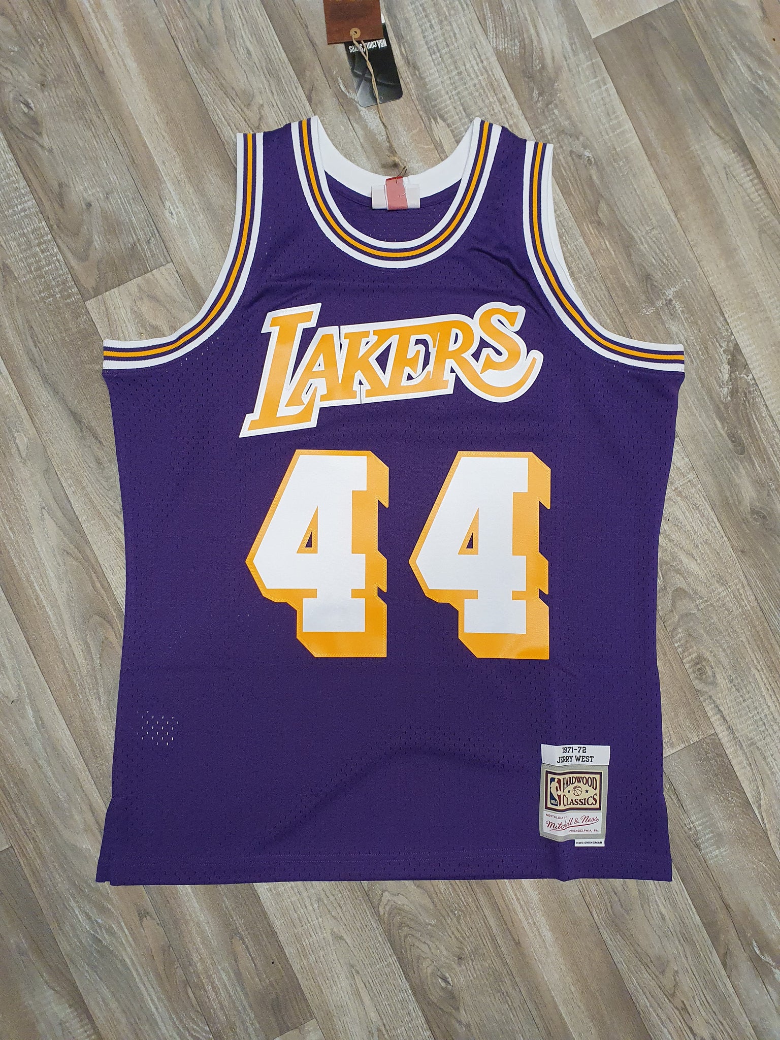 Los Angeles Lakers Jerry West Road Swingman Jersey By Mitchell