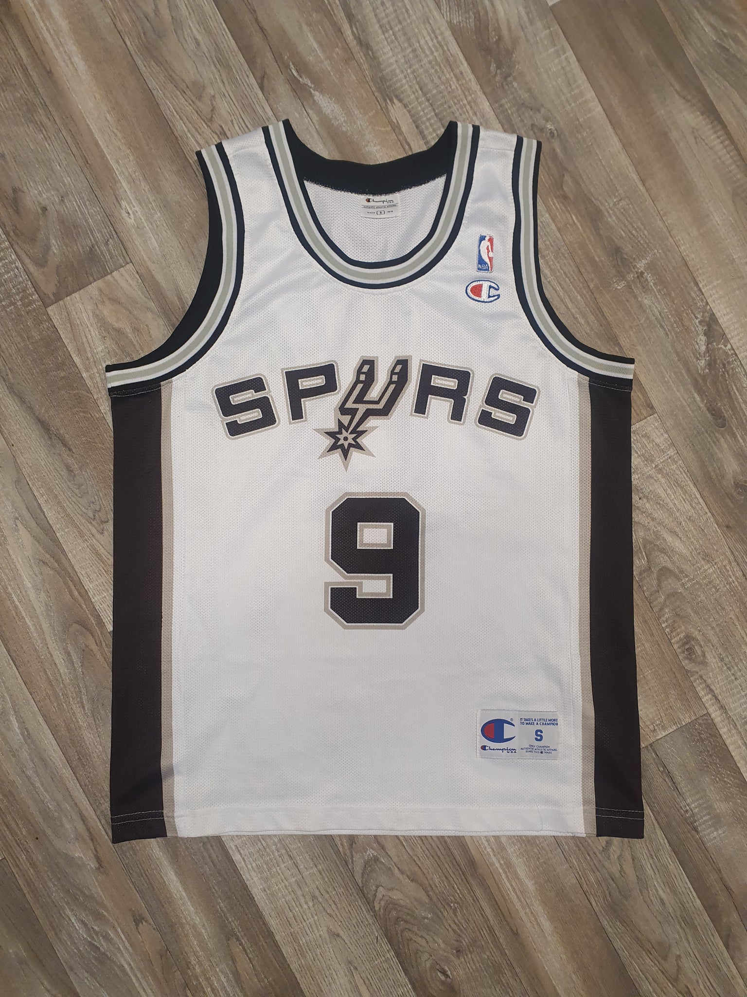 NBA San Antonio Spurs Champion jersey shirt black size S