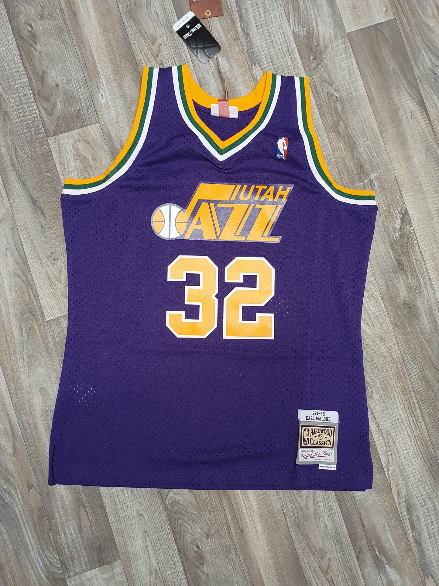 Karl Malone Utah Jazz 1991-92 Jersey Size Medium