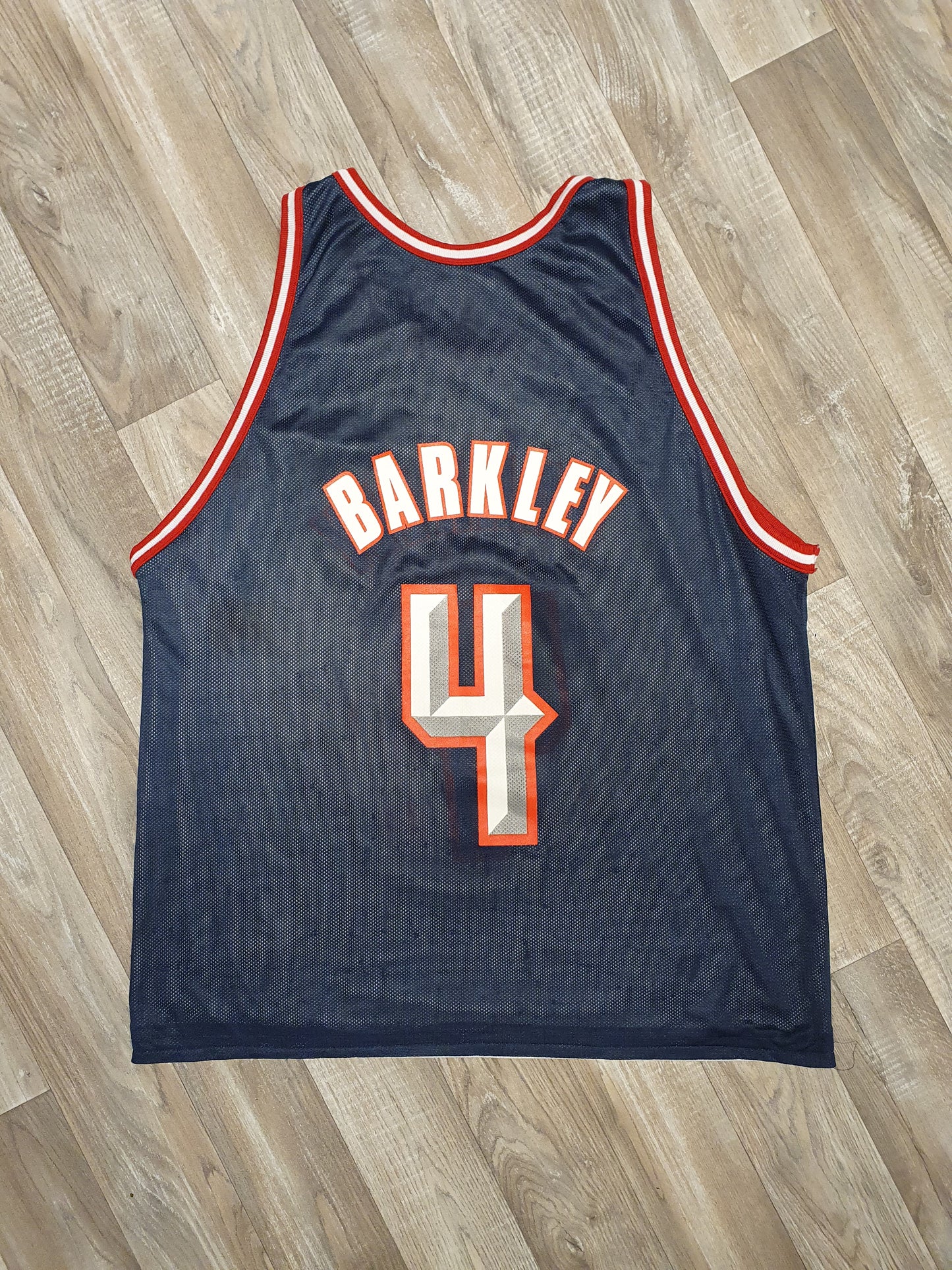 Charles Barkley Reversible Houston Rockets Jersey Size Large