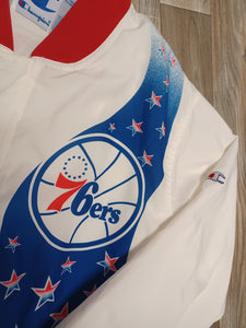 🏀 Philadelphia 76ers Warm Up Jacket Size Medium – The Throwback