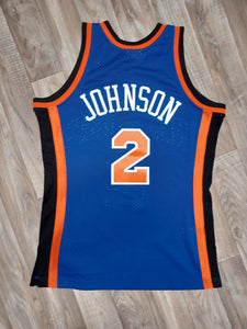 Vintage Larry Johnson 2 NY Knicks Basketball Jersey by Champion