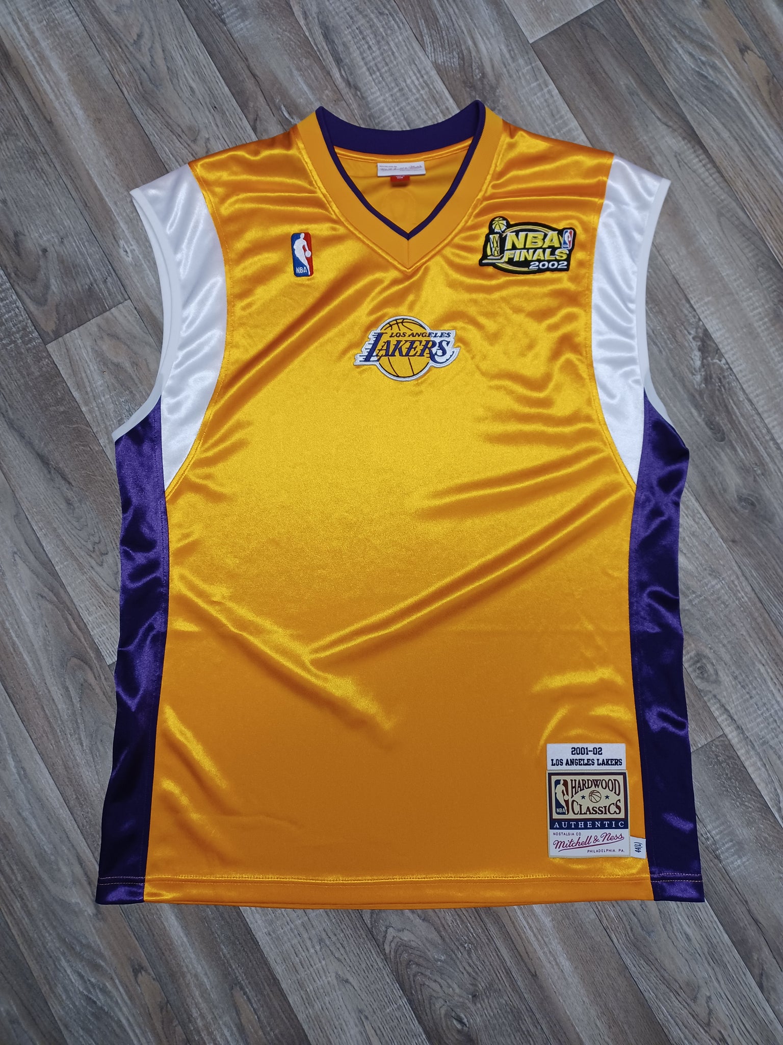 Los Angeles Lakers Mitchell & Ness 2002 NBA Finals Hardwood