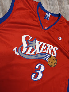 Allen Iverson Philadelphia 76ers Jersey Size Large