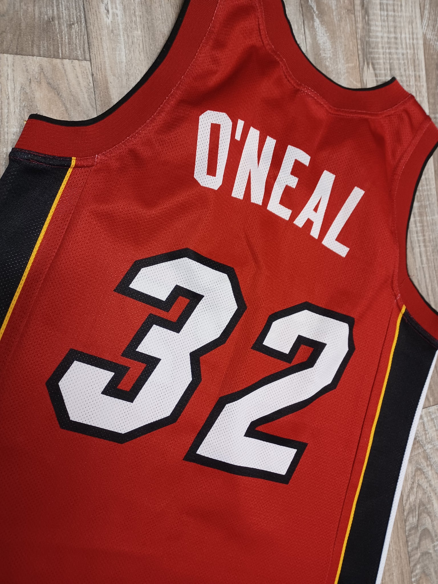 Miami Heat Shaquille ONeal Champion Jersey | Vintage NBA Basketball Sports  Red