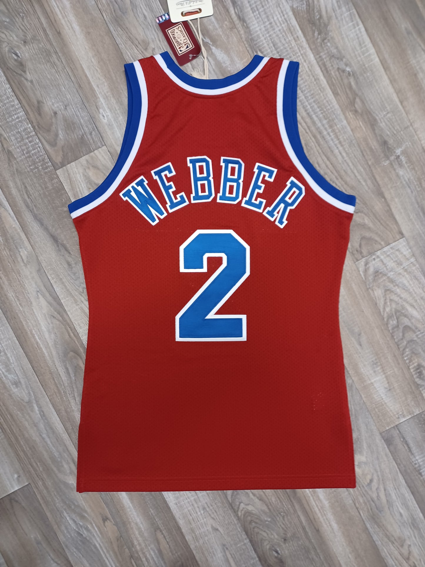 Chris Webber Authentic Washington Bullets Jersey Size Small