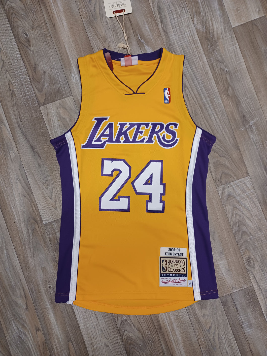 100% Authentic Kobe Bryant Mitchell & Ness NBA Lakers Blue Jersey Size 48  XL
