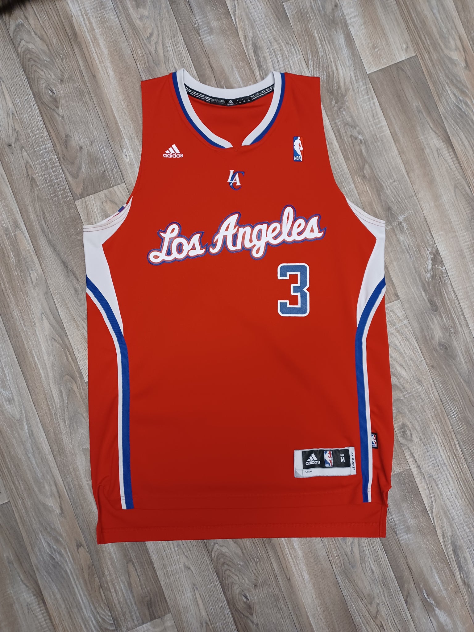 adidas Chris Paul Houston Rockets Red Name and Number T-Shirt