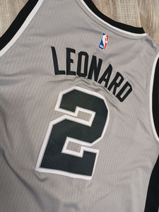 Mens Sz XL Kawhi Leonard San Antonio Spurs Adidas Alternate Gray Replica  Jersey