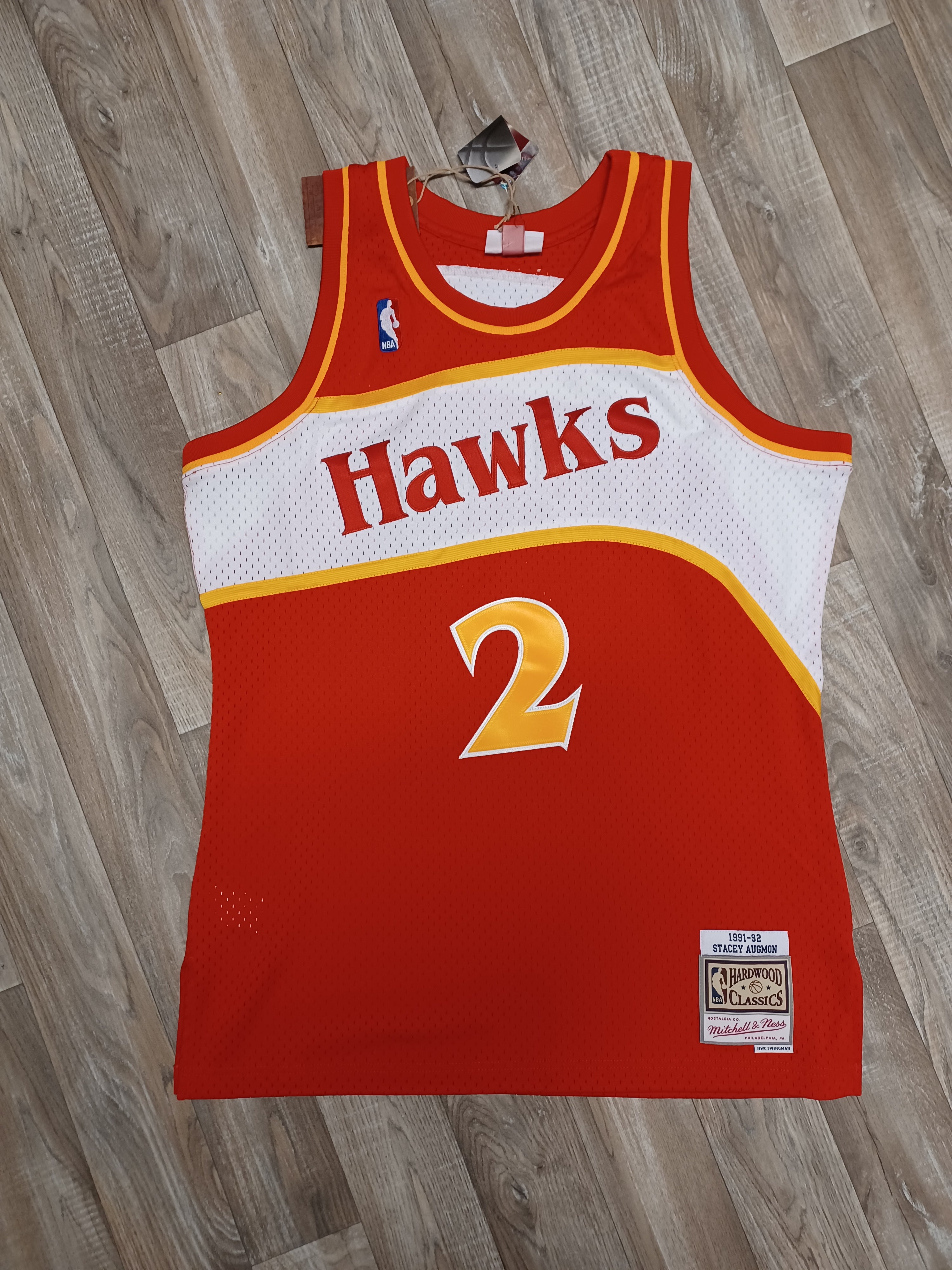 X \ Southside Throwbacks على X: Thrift find of the year: Vintage Atlanta  Hawks Stacey Augmon Authentic Champion NBA Jersey 😱😱😱 #vintage #atlanta # hawks #90s