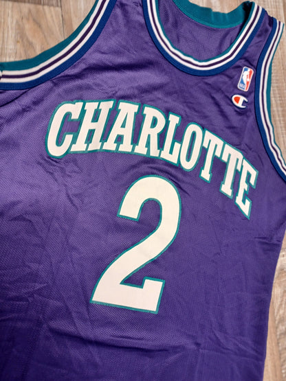 Larry Johnson Charlotte Hornets Jersey Size Medium