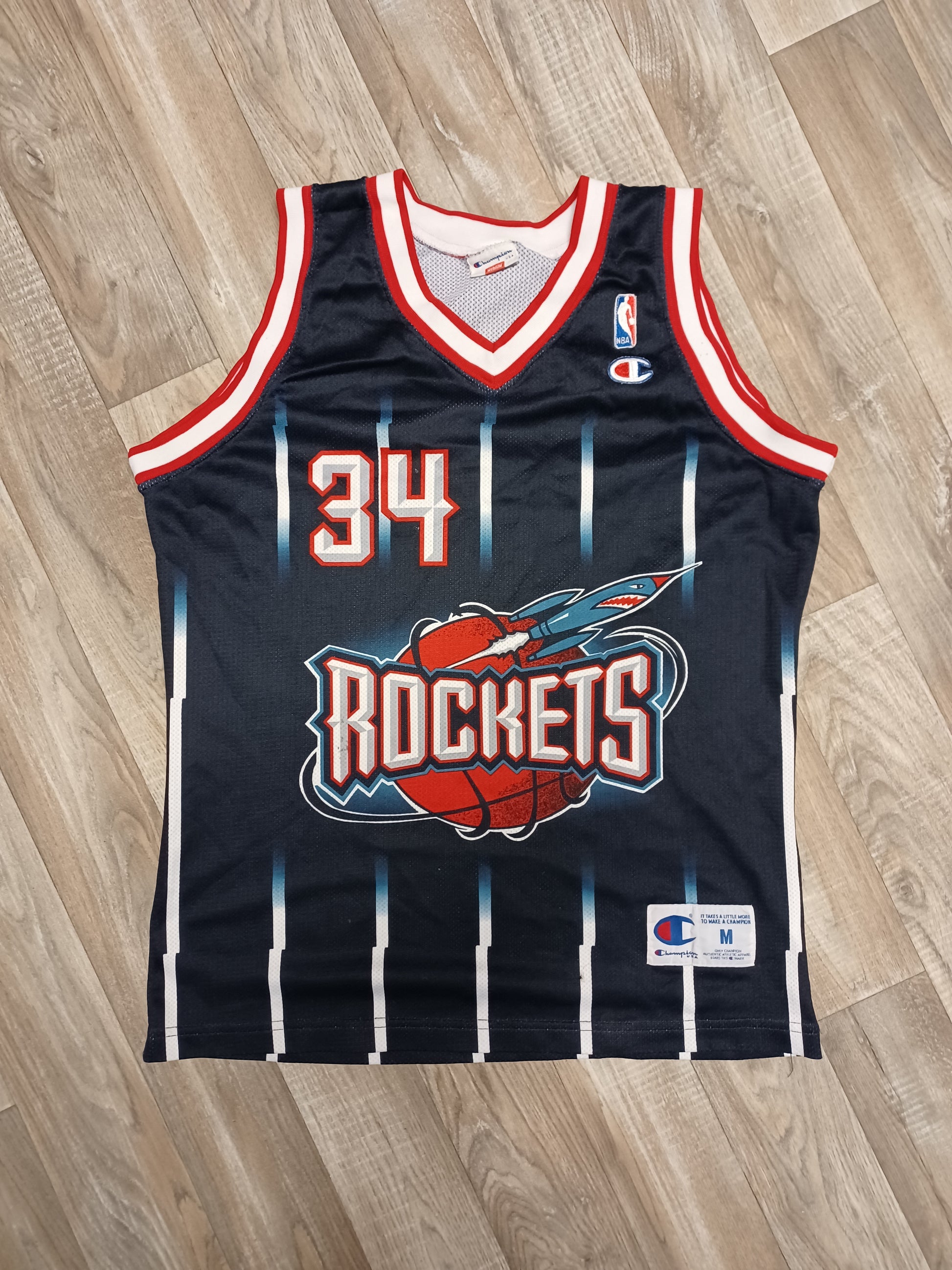 Hakeem Olajuwon Houston Rockets Jersey Size Medium – The Throwback