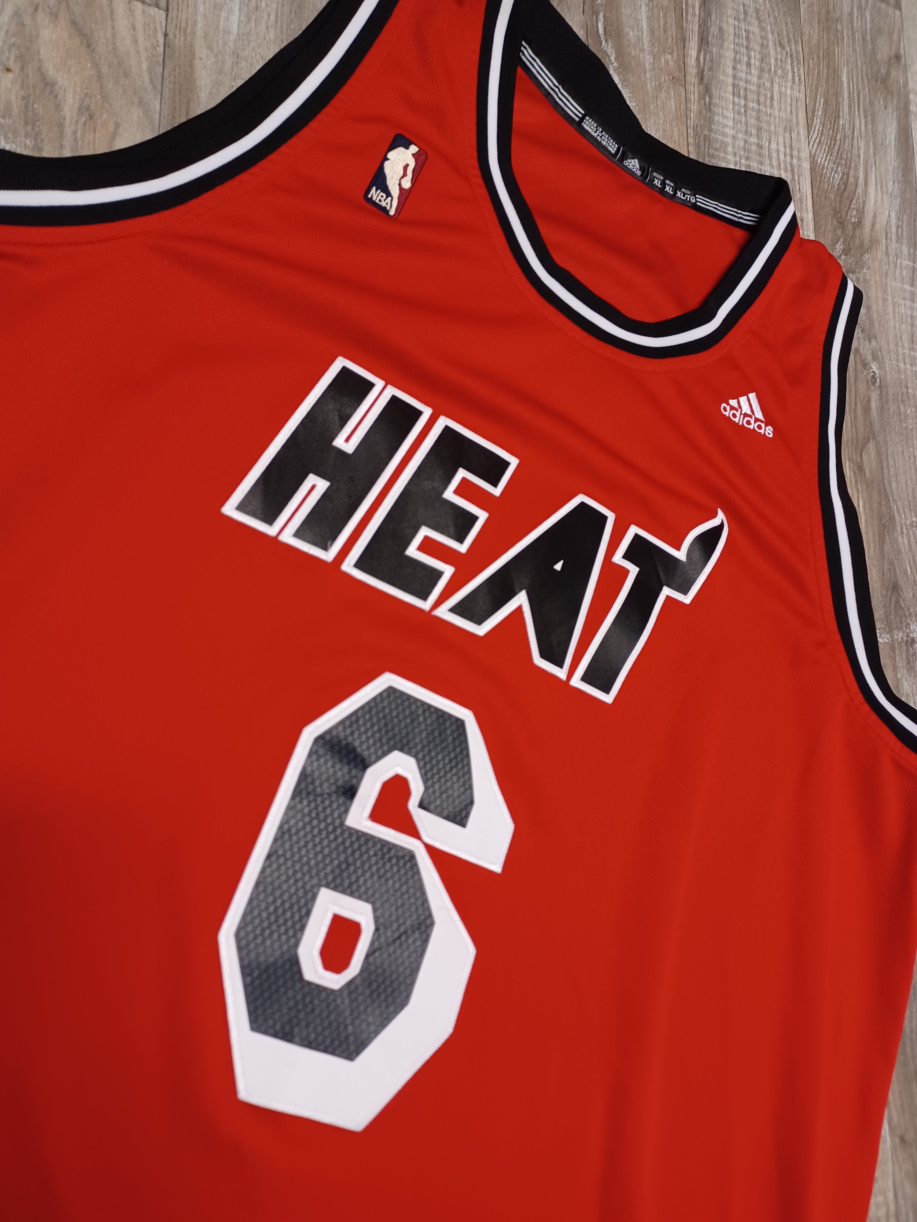 Lebron james red heat jersey on sale