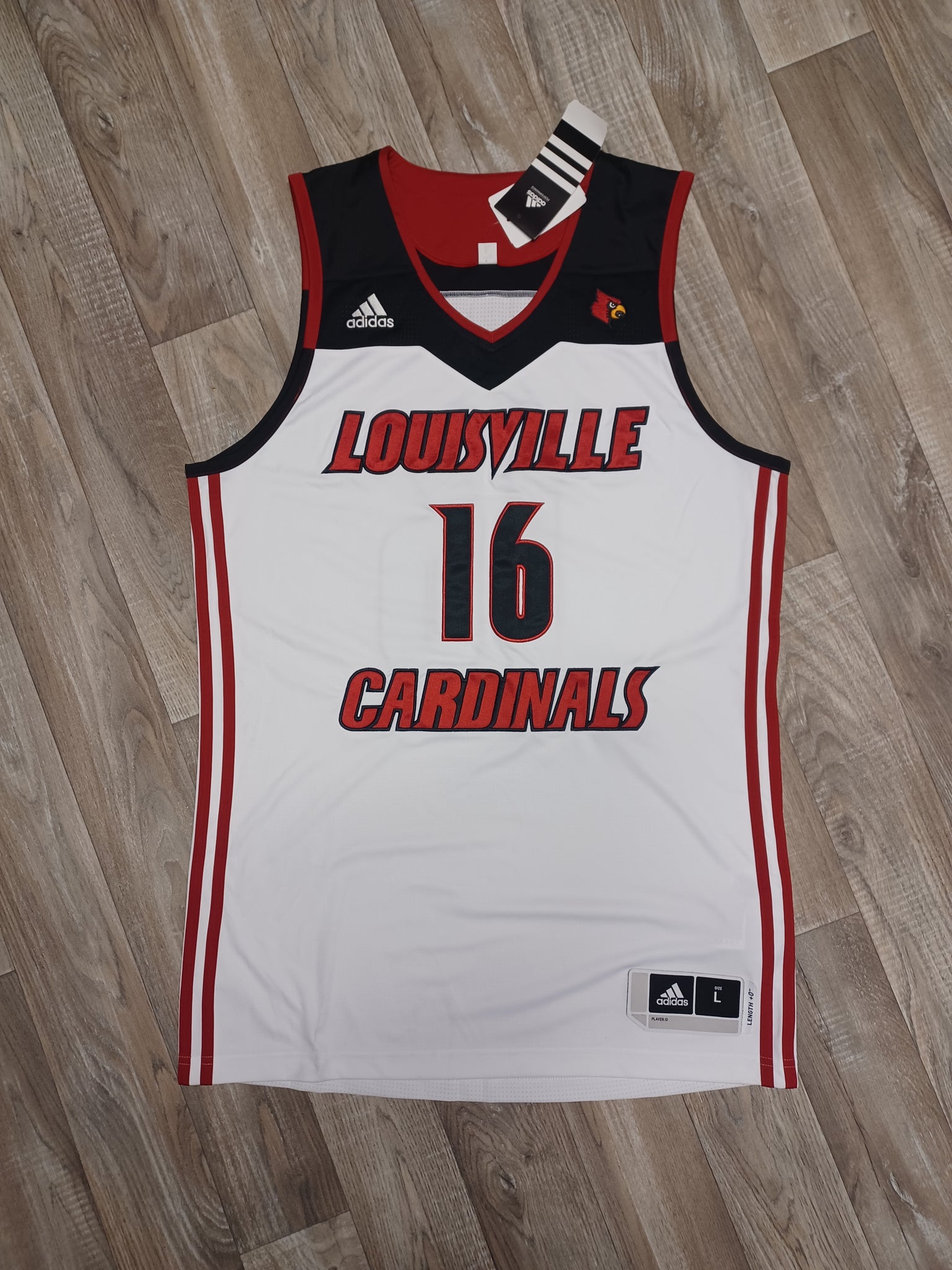 Louisville Cardinals Black New Large Adidas Jersey