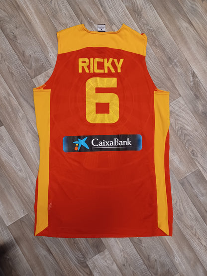 Ricky Rubio Spain Basketball Jersey Size Large