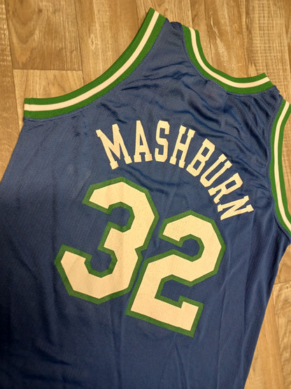 Jamal Mashburn Dallas Mavericks Jersey Size Small