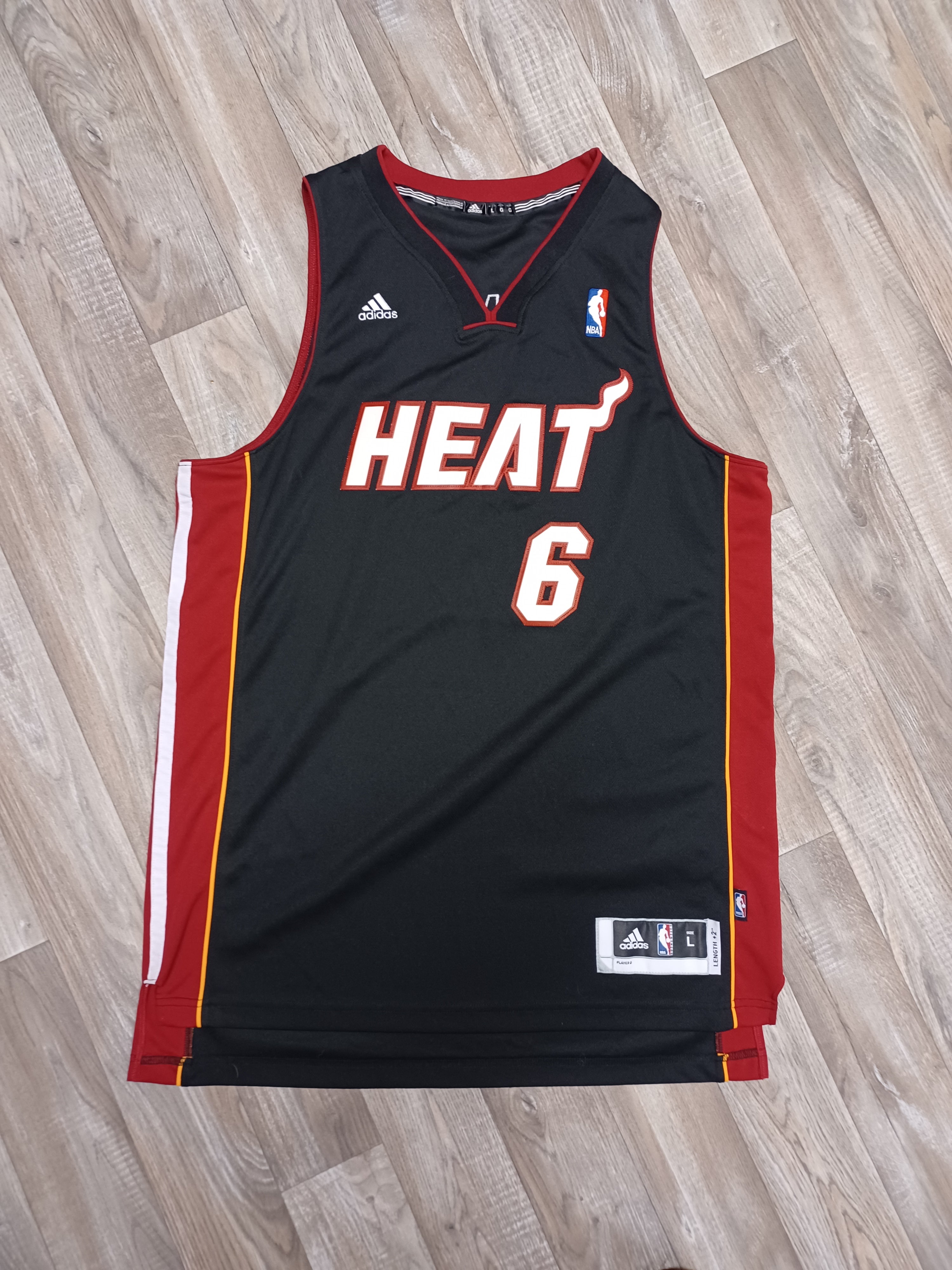 LeBron James Miami Heat Jersey Size Large The Throwback Store