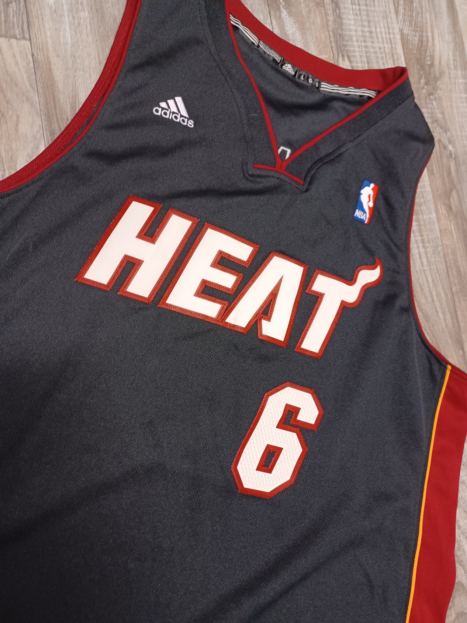 Adidas NBA Miami Heat Alternate Lebron James Basketball Jersey