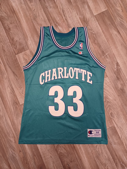 Alonzo Mourning Charlotte Hornets Jersey Size Large