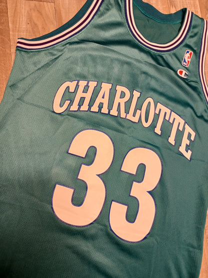 Alonzo Mourning Charlotte Hornets Jersey Size Large